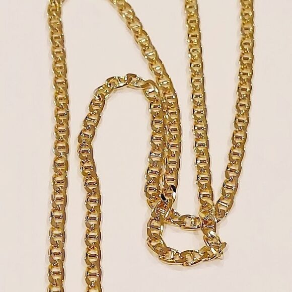 Men's 18k Gold Plated Chain w/pendant - Picture 3 of 3